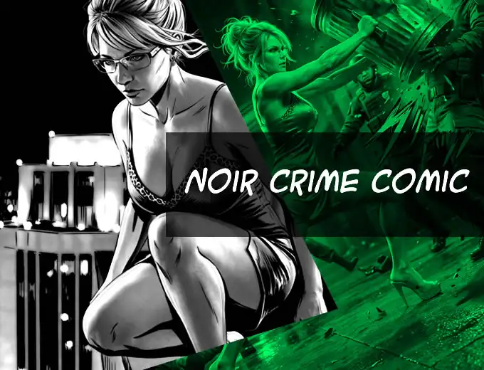 Noir crime comic