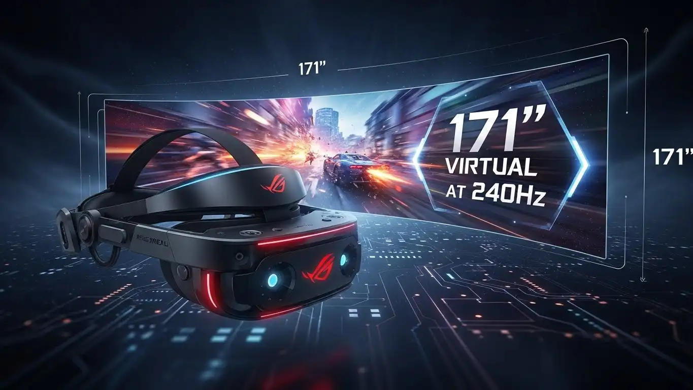 ¡Gaming Futurista al Alcance! ASUS ROG XREAL R1: 171" Virtual a 240Hz – Lo Mejor y lo Peor de las Nuevas Gafas AR de CES 2026