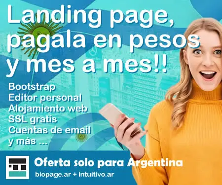 biopage.ar - landingpage en pesos